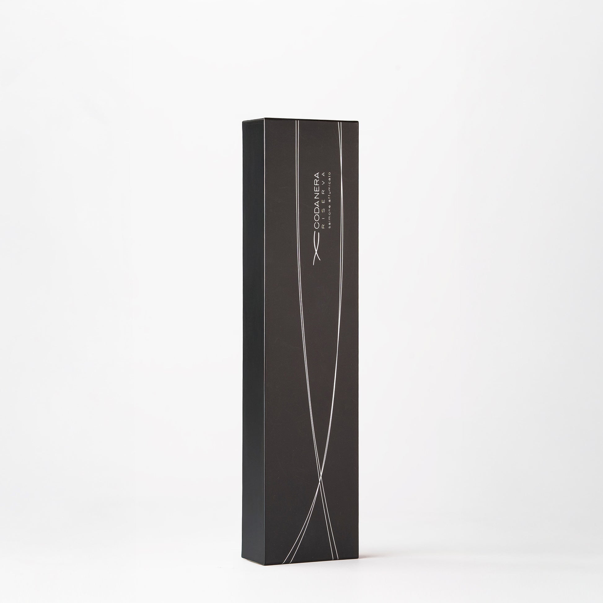 packaging salmone affumicato coda nera riserva