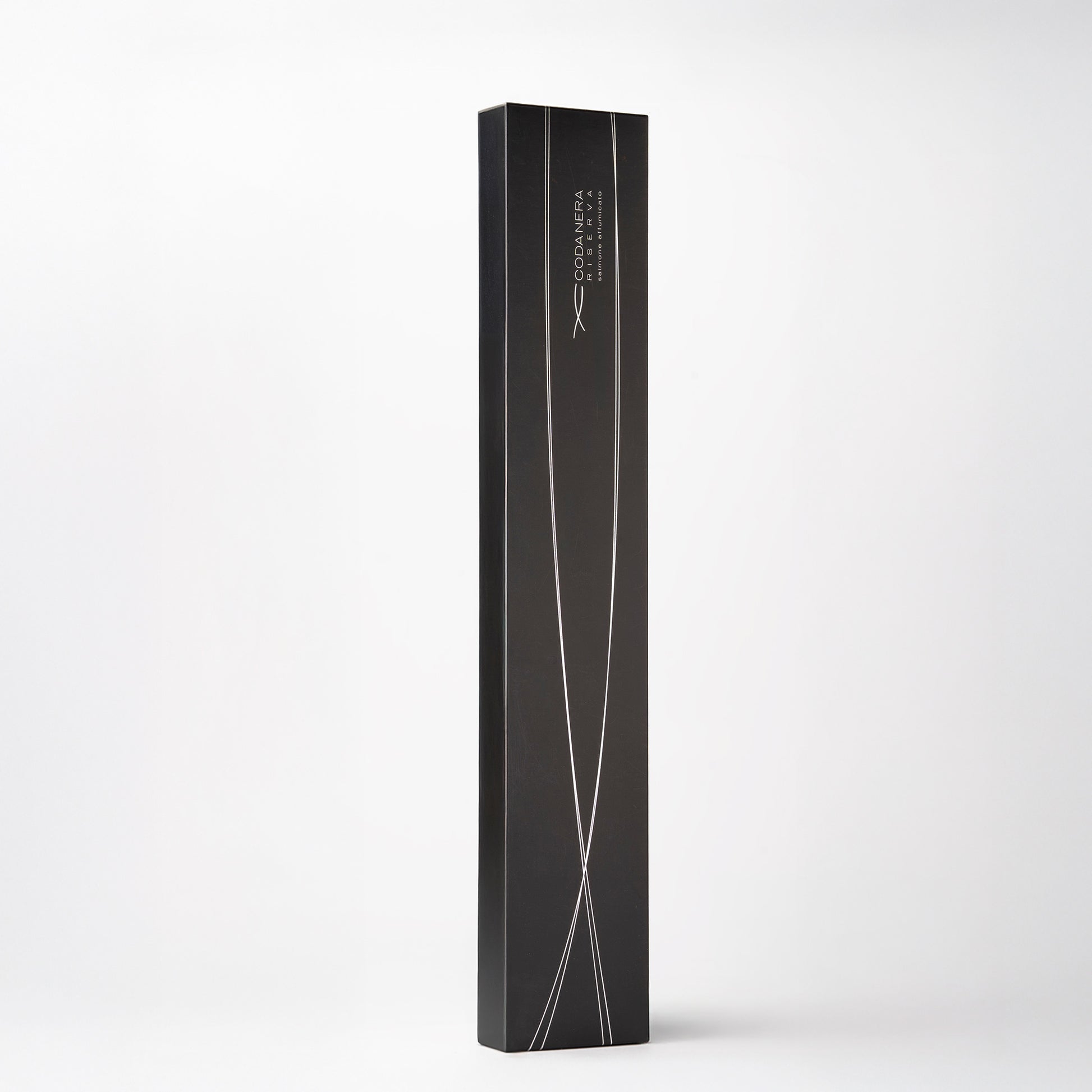 packaging salmone affumicato coda nera riserva