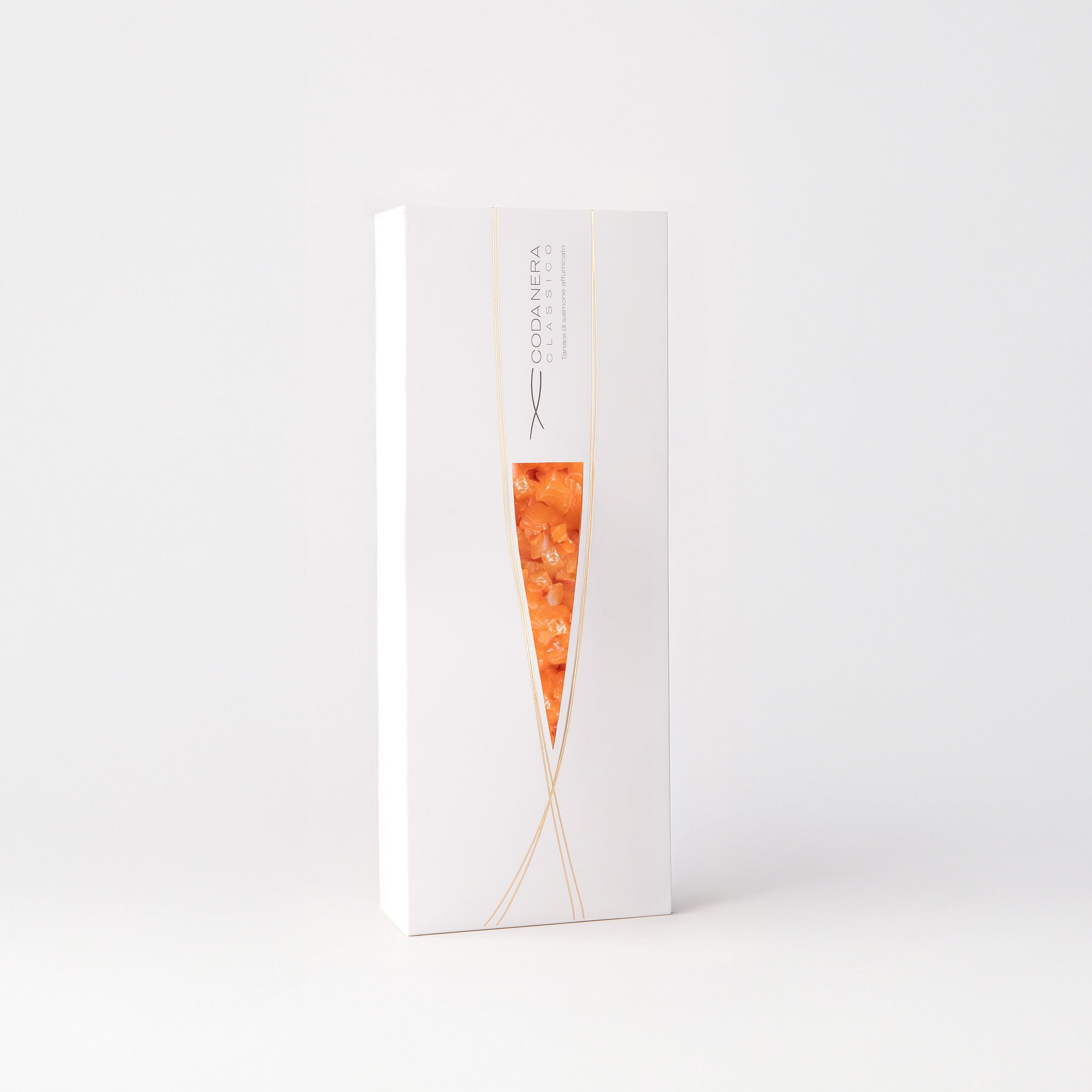 packaging tartare salmone affumicato coda nera